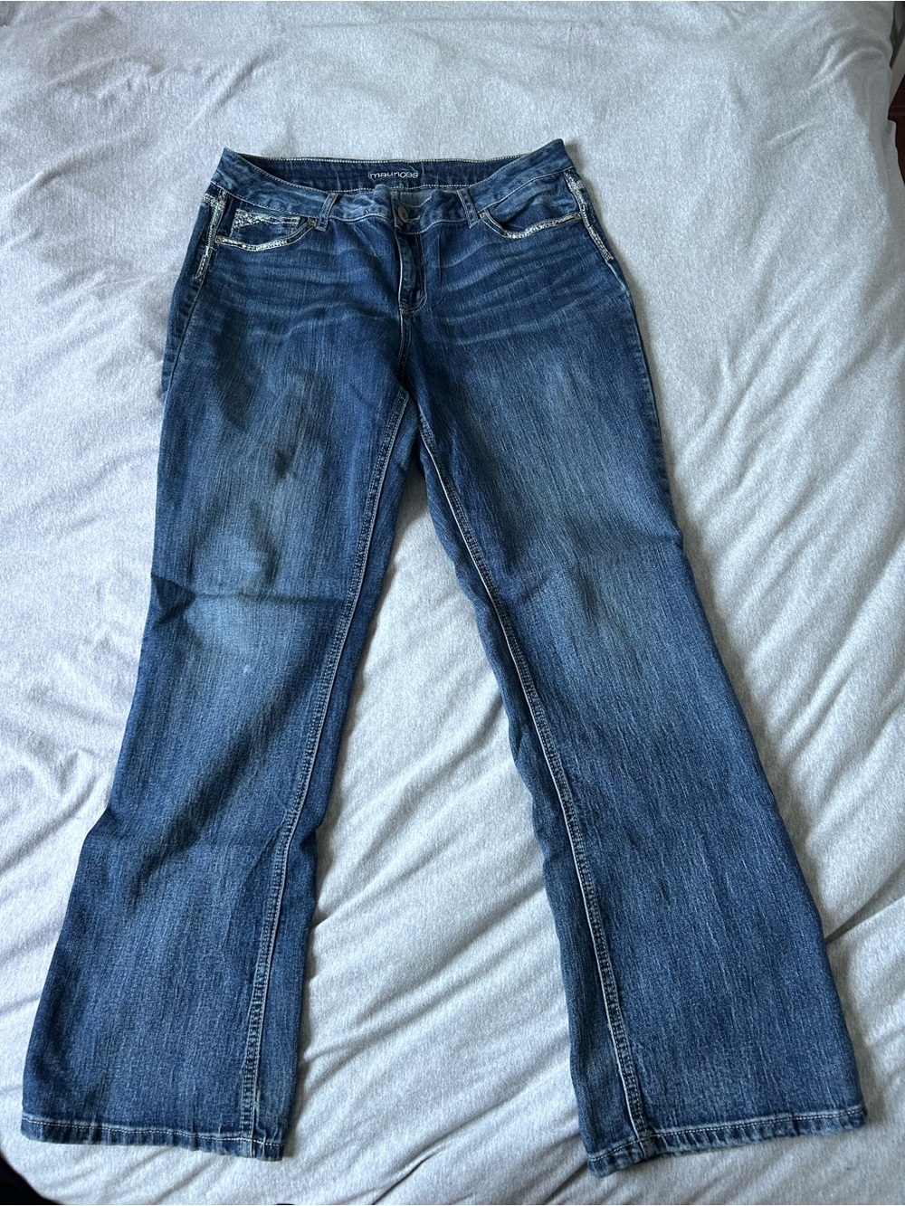 Maurices Dark Blue Flare Jeans